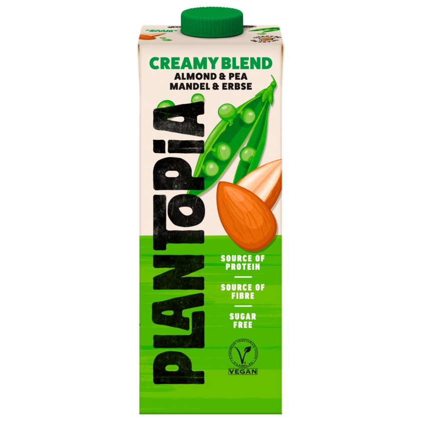 Plantopia Creamy Blend Vegan Mandel & Erbse Drink 1l